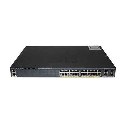 WS-C2960X-24PD-L محول شبكة إيثرنت 24 منفذًا 24xGE PoE 370W 2x10G
